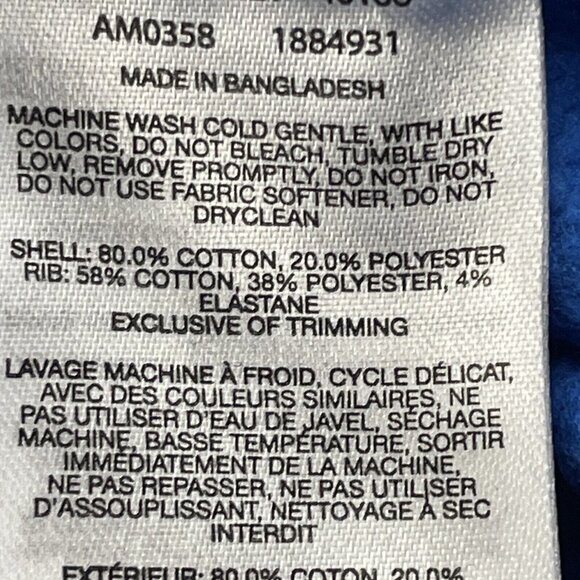 Columbia Sweatshirt Women’s XL Crew Neck Blue Spellout Sleeve Cotton Blend - Picture 7 of 10